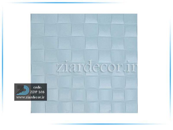 دیوارپوش مربعی سفید کد ZDP-108